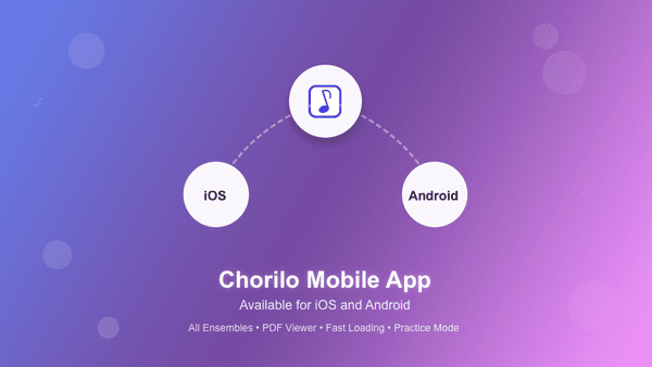 Die Chorilo Mobile App - Alles an einem Ort für Sänger und Sängerinnen