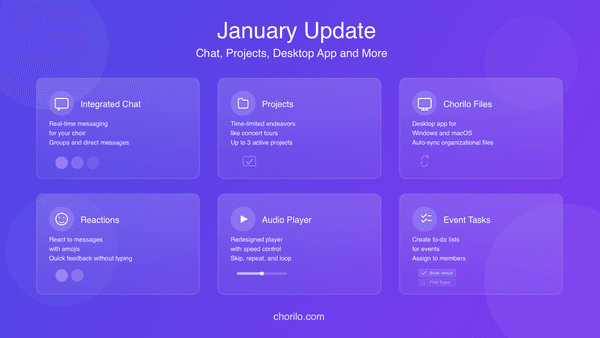 Januar-Update: Chat, Projekte und die neue Desktop-App