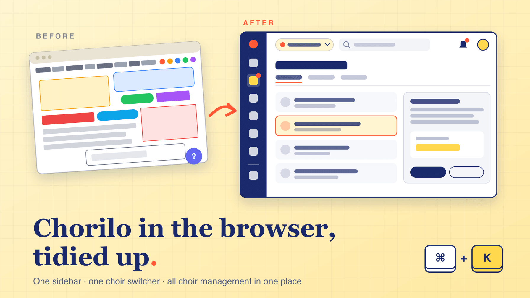 Chorilo im Browser: aufgeräumt, logisch und schneller am Ziel